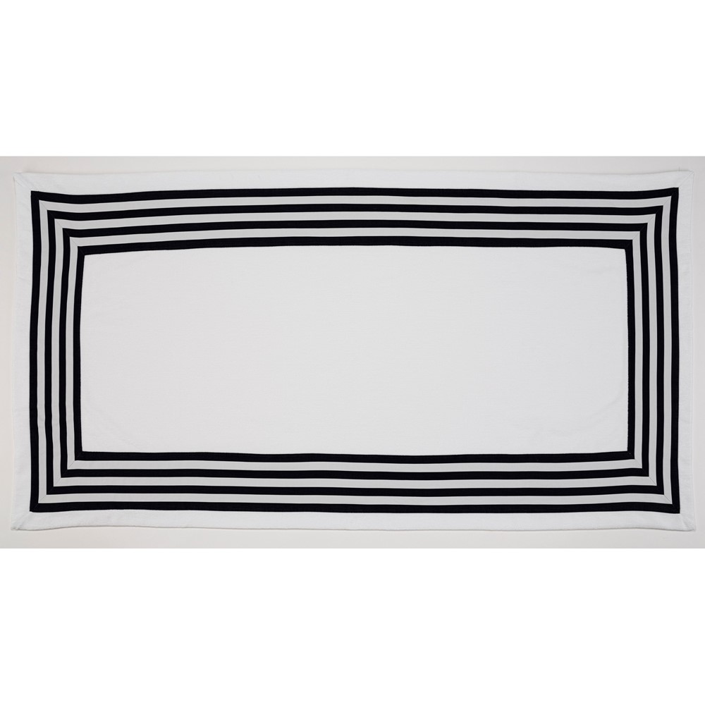 Cannes Egyptian Cotton Beach Towels 100 by Designer Abyss & Habidecor in White